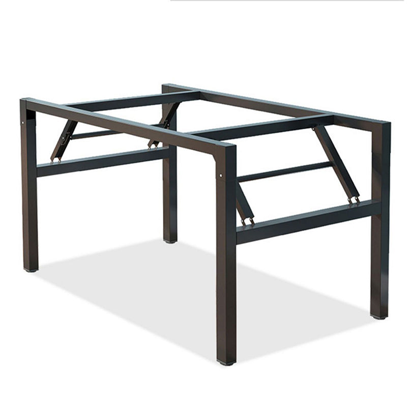 Contemporary Folding Office Desk Home Writing Desk with H-Shape Base , 29.5" H Clearhalo 'furn' 'furn_office_desk' 'Furniture' 'Office Desks' 'Office Furniture' 'office_desk' 7309385