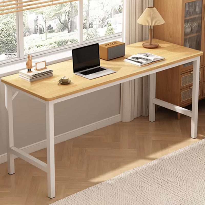 Zeitgenössischer Home Office Schreibtisch Holz H-Form Basis Schreibschalter, 29,5 "H.