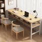 Zeitgenössischer Home Office Schreibtisch Holz H-Form Basis Schreibschalter, 29,5 "H.