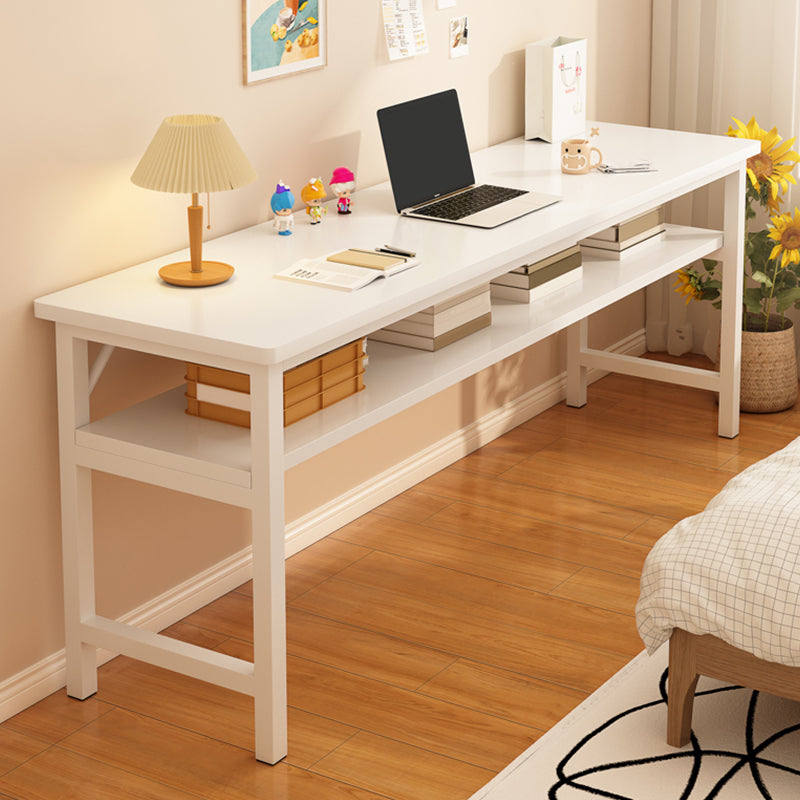 Zeitgenössischer Home Office Schreibtisch Holz H-Form Basis Schreibschalter, 29,5 "H.