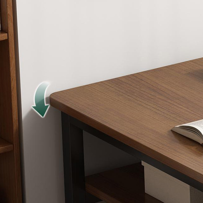 Zeitgenössischer Home Office Schreibtisch Holz H-Form Basis Schreibschalter, 29,5 "H.