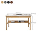 Contemporary Solid Wood Office Desk Antique Finish Computer Desk Clearhalo 'furn' 'furn_office_desk' 'Furniture' 'Office Desks' 'Office Furniture' 'office_desk' 7309472