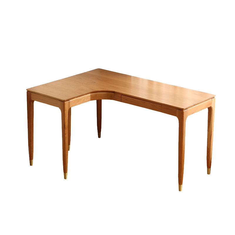 Bureau de bureau en bois massif moderne en forme de tiroir unique en forme de tiroir unique pour la maison