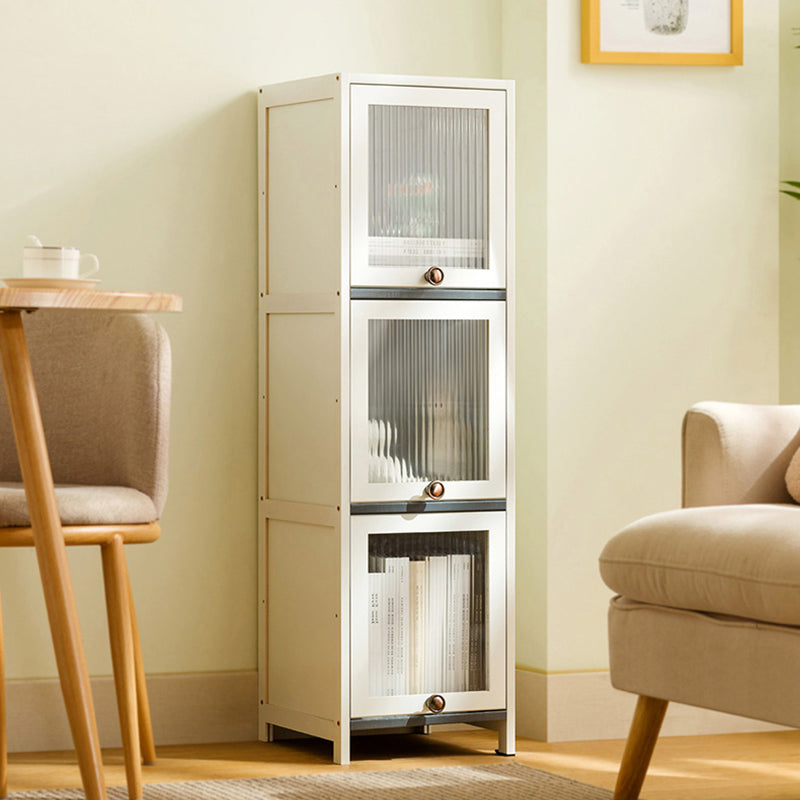 Contemporary White Wood Storage Cabinet Knobs Rectangle Storage Cabinet Clearhalo 'Cabinets & Chests' 'cabinets_chests' 'furn' 'furn_cabinets_chests' 'Furniture' 'Living Room Furniture' 7309576