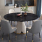 Contemporary Dining Room Dinner Table Pedestal Extendable Dining Table