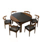 Kitchen Contemporary Dinner Table 4 Legs Extendable Dining Table Clearhalo 'Dining Tables & Seating' 'Dining Tables' 'dining_table' 'furn' 'furn_dining_table' 'Furniture' 'Kitchen & Dining Furniture' 7309826