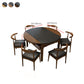 Kitchen Contemporary Dinner Table 4 Legs Extendable Dining Table Clearhalo 'Dining Tables & Seating' 'Dining Tables' 'dining_table' 'furn' 'furn_dining_table' 'Furniture' 'Kitchen & Dining Furniture' 7309832