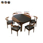 Kitchen Contemporary Dinner Table 4 Legs Extendable Dining Table Clearhalo 'Dining Tables & Seating' 'Dining Tables' 'dining_table' 'furn' 'furn_dining_table' 'Furniture' 'Kitchen & Dining Furniture' 7309833