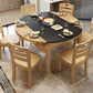 Contemporary Kitchen Dinner Table 4 Legs Extendable Dining Table Clearhalo 'Dining Tables & Seating' 'Dining Tables' 'dining_table' 'furn' 'furn_dining_table' 'Furniture' 'Kitchen & Dining Furniture' 7309847