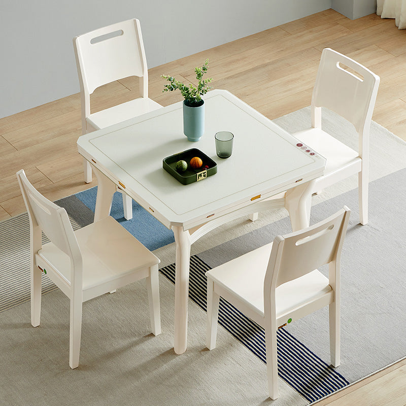 Mesa de comedor de cocina contemporánea, mesa de comedor extensible de 4 patas