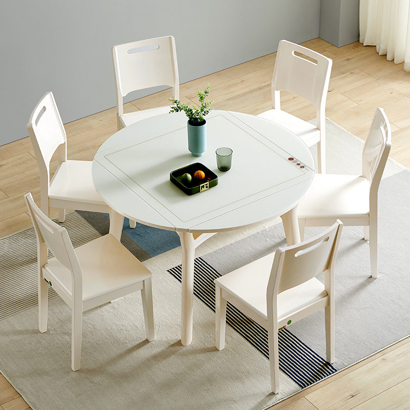 Mesa de comedor de cocina contemporánea, mesa de comedor extensible de 4 patas