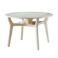 Mesa de comedor de cocina contemporánea, mesa de comedor extensible de 4 patas