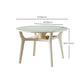 Mesa de comedor de cocina contemporánea, mesa de comedor extensible de 4 patas