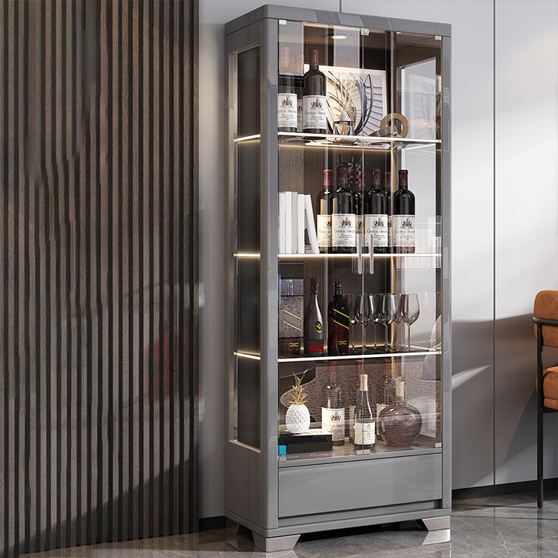 Mobile moderno curioso in legno porte in vetro mobile per soggiorno per soggiorno