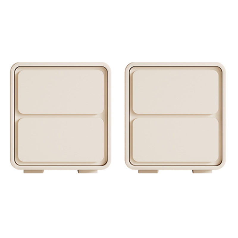 Comodino da comodino da tavolo da accento moderno con 2 cassetti