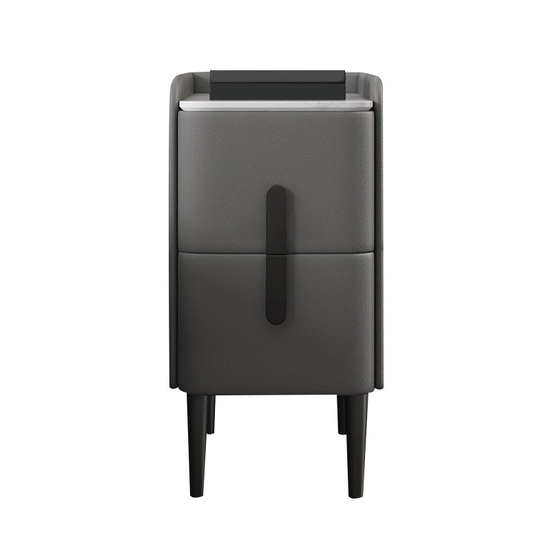 Modernos 2 cajones acento mesa de noche de mesa antiguo gabinete en la cama