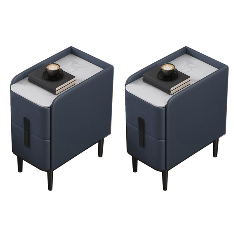 Modernos 2 cajones acento mesa de noche de mesa antiguo gabinete en la cama