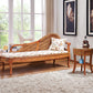 Traditional Rattan Chaise Lounge with Pillow and Arm Floral Lounge Chair for Living Room Clearhalo 'Chairs & Seating' 'Chaise Lounge' 'chaise_lounge' 'furn' 'furn_chaise_lounge' 'Furniture' 'Living Room Furniture' 7310262