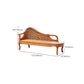 Traditional Rattan Chaise Lounge with Pillow and Arm Floral Lounge Chair for Living Room Clearhalo 'Chairs & Seating' 'Chaise Lounge' 'chaise_lounge' 'furn' 'furn_chaise_lounge' 'Furniture' 'Living Room Furniture' 7310271