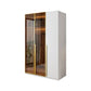 Modern White Wood Frame Wardrobe Armoire Freestanding Wardrobe with Soft Close Drawers