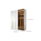 Modern White Wood Frame Wardrobe Armoire Freestanding Wardrobe with Soft Close Drawers