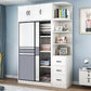 Freestanding Wood Frame Wardrobe Armoire Sliding Soft Close Doors Wardrobe Clearhalo 'Armoires & Wardrobes' 'armoires_wardrobes' 'Bedroom Furniture' 'furn' 'furn_armoires_wardrobes' 'Furniture' 7310521