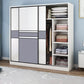Freestanding Wood Frame Wardrobe Armoire Sliding Soft Close Doors Wardrobe Armoire Clearhalo 'Armoires & Wardrobes' 'armoires_wardrobes' 'Bedroom Furniture' 'furn' 'furn_armoires_wardrobes' 'Furniture' 7310523