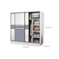 Freestanding Wood Frame Wardrobe Armoire Sliding Soft Close Doors Wardrobe Clearhalo 'Armoires & Wardrobes' 'armoires_wardrobes' 'Bedroom Furniture' 'furn' 'furn_armoires_wardrobes' 'Furniture' 7310545