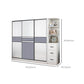 Freestanding Wood Frame Wardrobe Armoire Sliding Soft Close Doors Wardrobe Clearhalo 'Armoires & Wardrobes' 'armoires_wardrobes' 'Bedroom Furniture' 'furn' 'furn_armoires_wardrobes' 'Furniture' 7310548