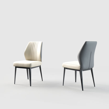 Faux Leder Esszimmerstühle Nordic Style Parsons Stuhl für Esszimmer