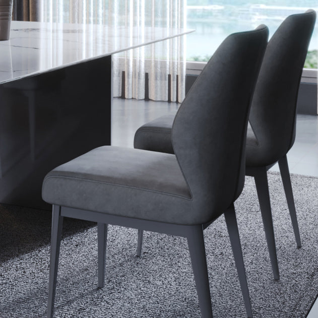 Faux Leder Esszimmerstühle Nordic Style Parsons Stuhl für Esszimmer