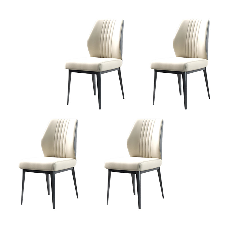 Faux Leder Esszimmerstühle Nordic Style Parsons Stuhl für Esszimmer