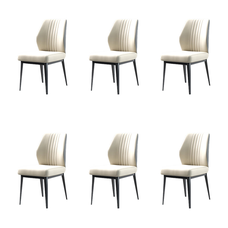 Faux Leder Esszimmerstühle Nordic Style Parsons Stuhl für Esszimmer