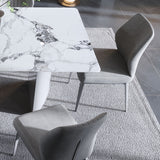 Faux Leder Esszimmerstühle Nordic Style Parsons Stuhl für Esszimmer