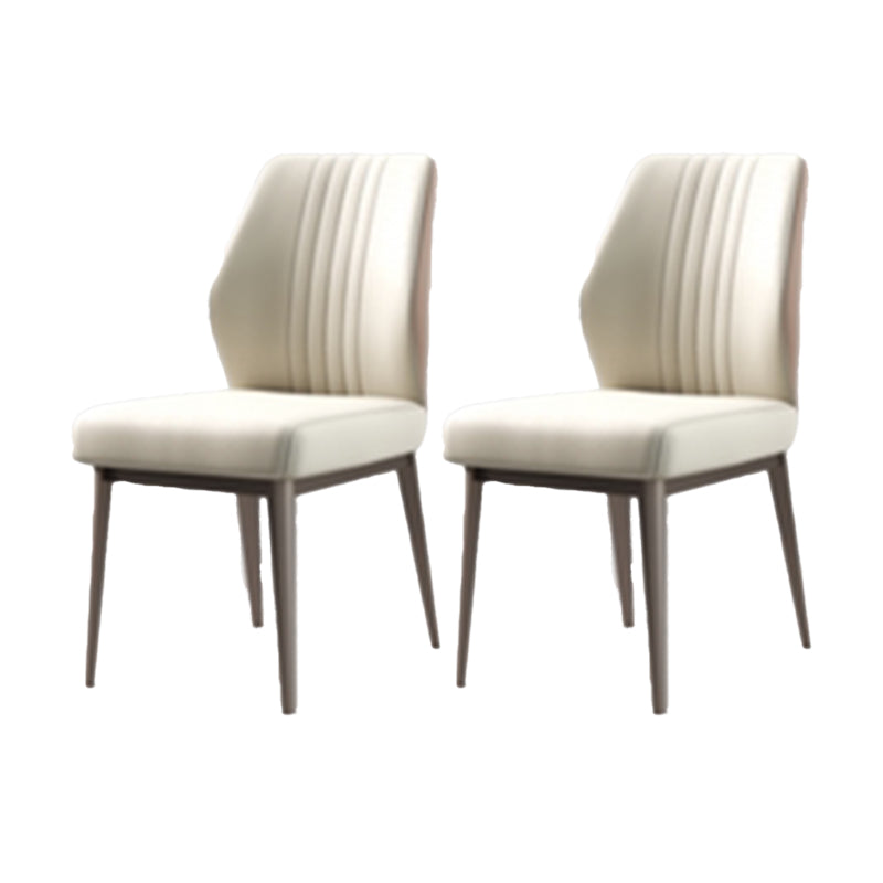 Faux Leder Esszimmerstühle Nordic Style Parsons Stuhl für Esszimmer