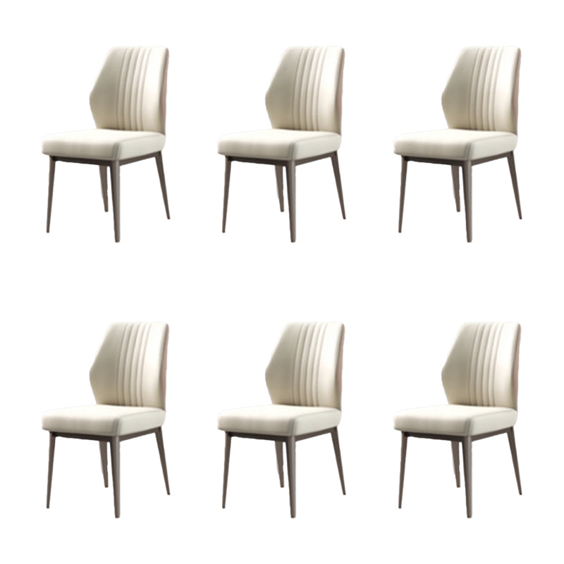 Faux Leder Esszimmerstühle Nordic Style Parsons Stuhl für Esszimmer