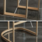 Tabourets de bar en simili cuir Glam Tabourets de salle à manger sans accoudoirs avec base en métal