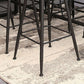 Contemporary Bar Stools Armless Dining Stools with Black Metal Base Clearhalo 'Bar Furniture' 'Bar Stools' 'bar_stools' 'furn' 'furn_bar_stools' 'Furniture' 'Kitchen & Dining Furniture' 7311124