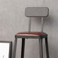 Contemporary Bar Stools Armless Dining Stools with Black Metal Base Clearhalo 'Bar Furniture' 'Bar Stools' 'bar_stools' 'furn' 'furn_bar_stools' 'Furniture' 'Kitchen & Dining Furniture' 7311128