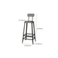 Contemporary Bar Stools Armless Dining Stools with Black Metal Base Clearhalo 'Bar Furniture' 'Bar Stools' 'bar_stools' 'furn' 'furn_bar_stools' 'Furniture' 'Kitchen & Dining Furniture' 7311133