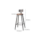 Contemporary Bar Stools Armless Dining Stools with Black Metal Base Clearhalo 'Bar Furniture' 'Bar Stools' 'bar_stools' 'furn' 'furn_bar_stools' 'Furniture' 'Kitchen & Dining Furniture' 7311134