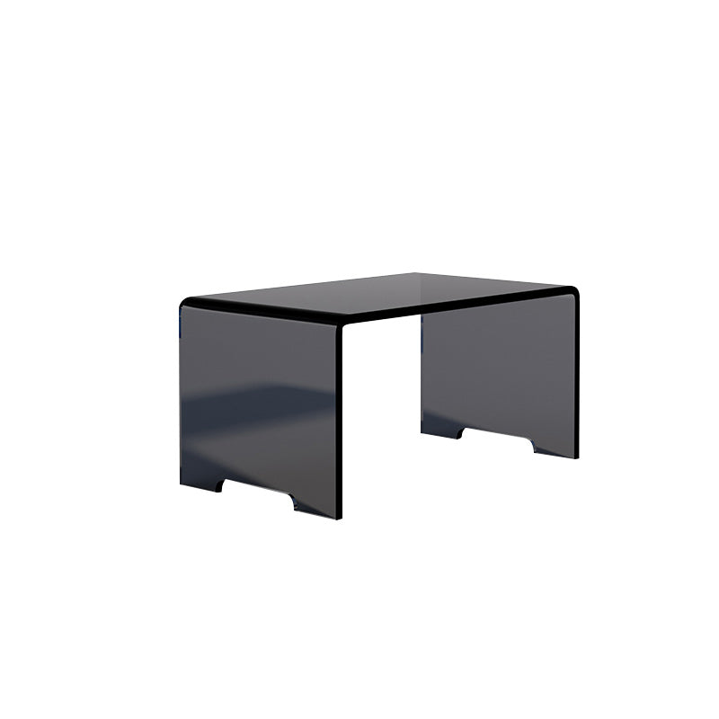 9" Wide Glam Corner Table Acrylic Rectangular Accent Side Table Grey 1 Clearhalo 'Coffee & Accent Tables' 'End & Side Tables' 'end_side_tables' 'furn' 'furn_end_side_tables' 'Furniture' 'Living Room Furniture' 7311136