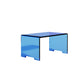 9" Wide Glam Corner Table Acrylic Rectangular Accent Side Table Blue 1 Clearhalo 'Coffee & Accent Tables' 'End & Side Tables' 'end_side_tables' 'furn' 'furn_end_side_tables' 'Furniture' 'Living Room Furniture' 7311139