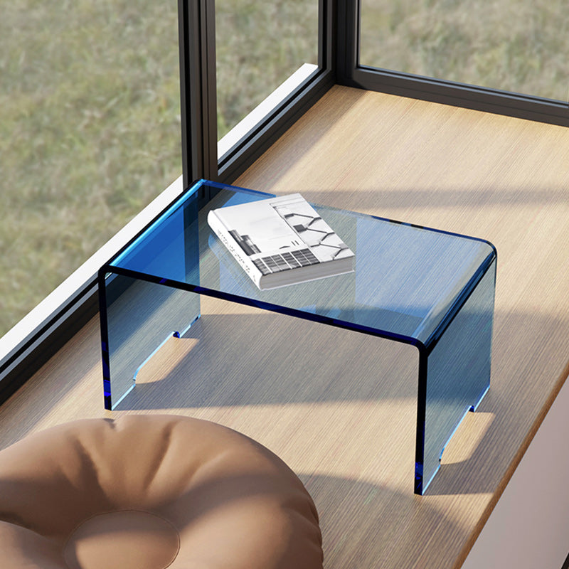 9" Wide Glam Corner Table Acrylic Rectangular Accent Side Table Clearhalo 'Coffee & Accent Tables' 'End & Side Tables' 'end_side_tables' 'furn' 'furn_end_side_tables' 'Furniture' 'Living Room Furniture' 7311140