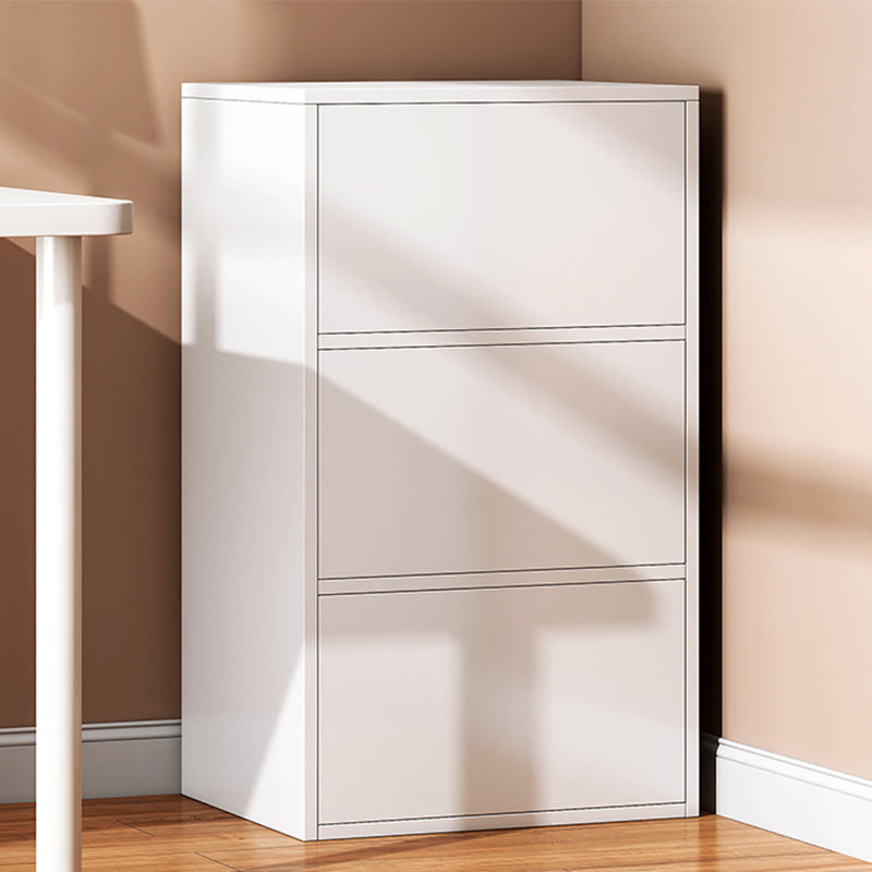Contemporary Manufactured Wood Accent Cabinet Standard Storage Cabinet 16"L x 12"W x 37"H White Clearhalo 'Cabinets & Chests' 'cabinets_chests' 'furn' 'furn_cabinets_chests' 'Furniture' 'Living Room Furniture' 7311174