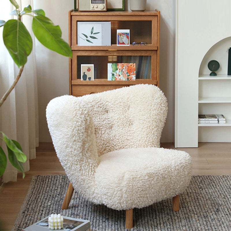 Basic Four Leg Lounge Chair Fixed Back Side Chair for Living Room Clearhalo 'Accent Chairs' 'accent_chairs' 'Chairs & Seating' 'furn' 'furn_accent_chairs' 'Furniture' 'Living Room Furniture' 7311241