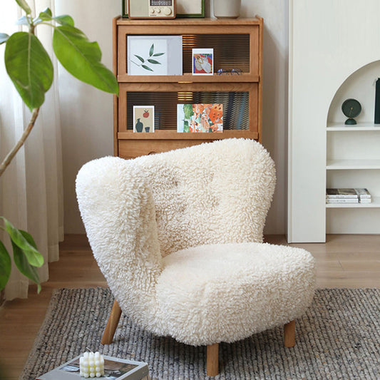 Basic Four Leg Lounge Chair Fixed Back Side Chair for Living Room Clearhalo 'Accent Chairs' 'accent_chairs' 'Chairs & Seating' 'furn' 'furn_accent_chairs' 'Furniture' 'Living Room Furniture' 7311241