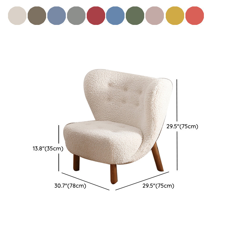 Basic Four Leg Lounge Chair Fixed Back Side Chair for Living Room Clearhalo 'Accent Chairs' 'accent_chairs' 'Chairs & Seating' 'furn' 'furn_accent_chairs' 'Furniture' 'Living Room Furniture' 7311264