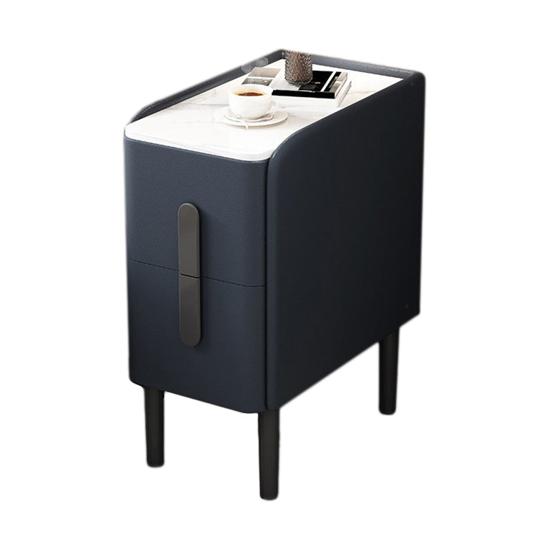 Modernos 2 cajones acento mesa de noche de mesa antigua