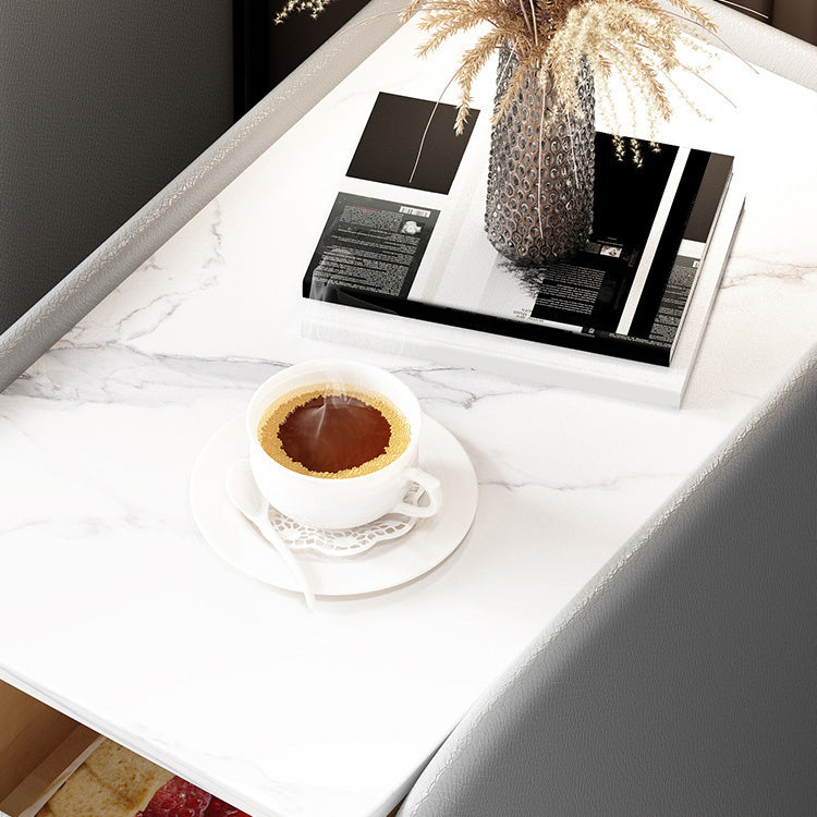 Modernos 2 cajones acento mesa de noche de mesa antigua